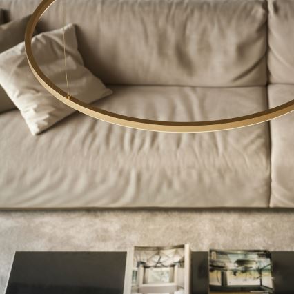 Ideal Lux - LED függeszték kábelen ORACLE SLIM LED/83W/230V 4000K átm. 150 cm arany