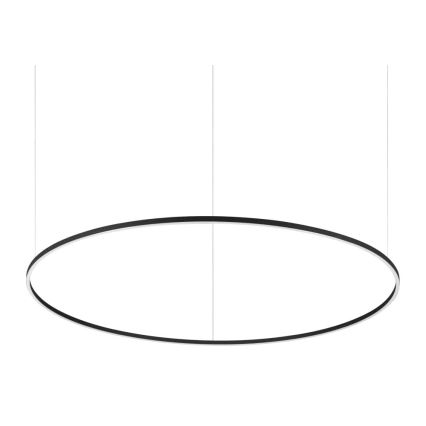 Ideal Lux - ORACLE SLIM LED csillár kábelen, 83W/230V, 4000K, CRI 90, átm. 150 cm, fekete