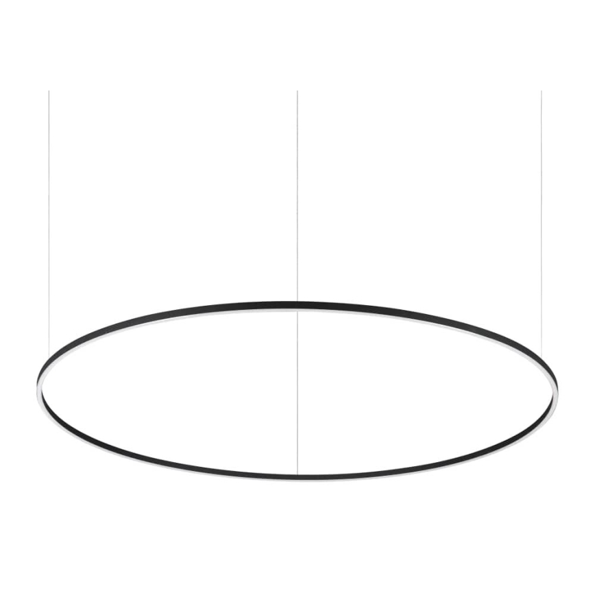 Ideal Lux - ORACLE SLIM LED csillár kábelen, 83W/230V, 4000K, CRI 90, átm. 150 cm, fekete