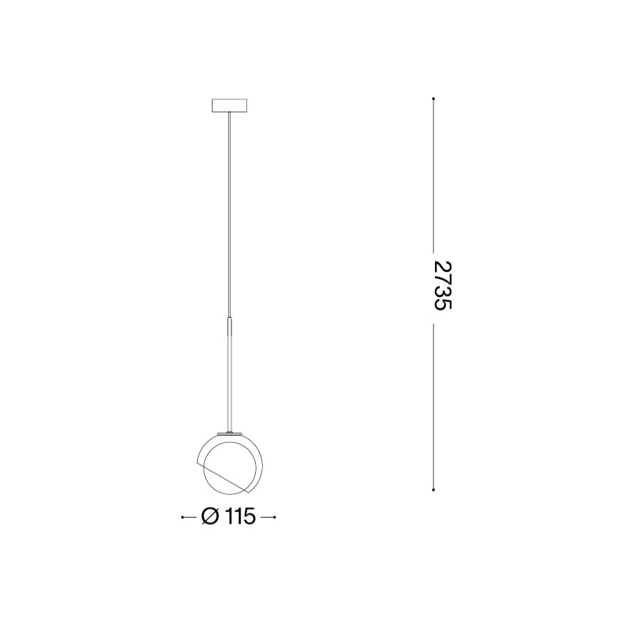 Ideal Lux - BLOOM LED függeszték kábellel 1xG9/3W/230V átm. 11,5 cm arany/füstös bézs