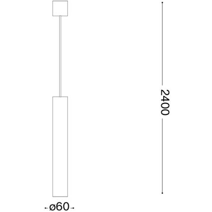 Ideal Lux - LED kábeles csillár LOOK 1xGU10/7W/230V CRI 90, átm. 6 cm, fényes króm