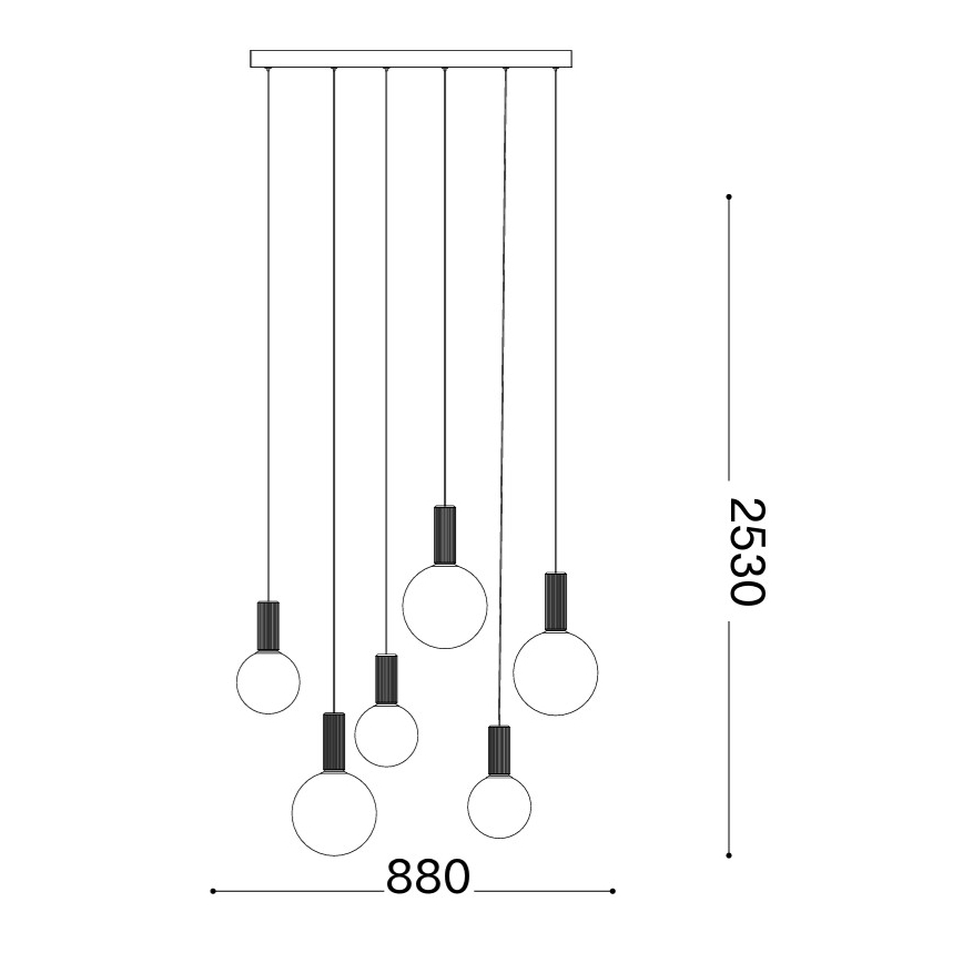 Ideal Lux - LED kábeles csillár ODEON LED/39W/230V CRI 90 bézs/fehér