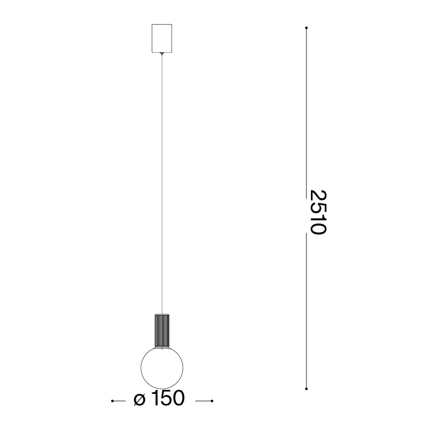 Ideal Lux - LED kábeles csillár ODEON LED/8W/230V CRI 90 átm. 15 cm bézs/fehér