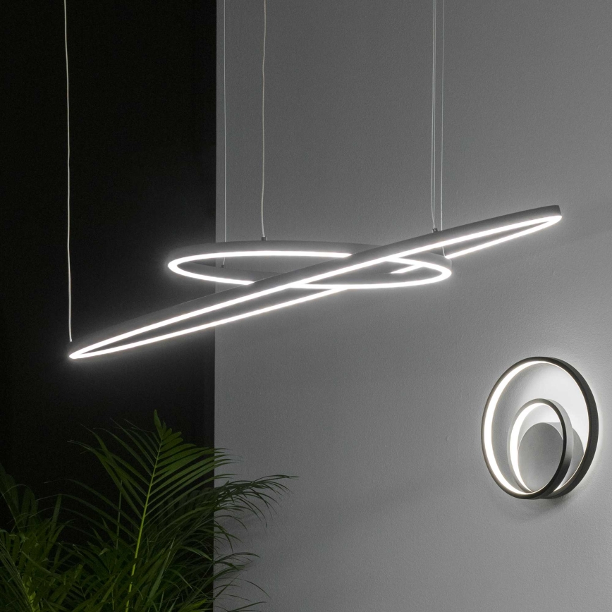 Ideal Lux - LED kábeles függeszték ORACLE SLIM LED/83W/230V 2700K CRI 90 átmérő 150 cm fekete