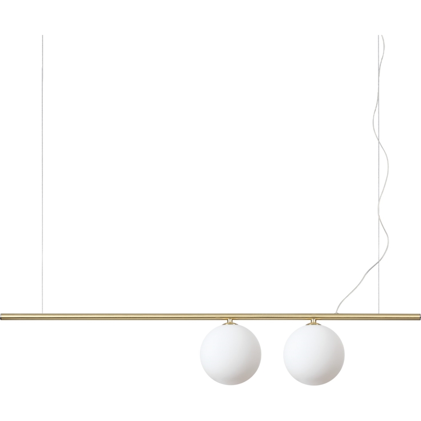 Ideal Lux - LED kábeles csillár PERLINE 2xG9/3W/230V aranyszínű