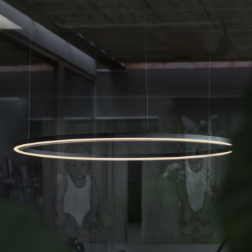 Ideal Lux - LED kábeles függeszték ORACLE SLIM LED/37W/230V 3000K CRI 90 átm. 70 cm fekete