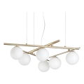 Ideal Lux - LED kábellel függesztett csillár ATLAS 6xG9/3W/230V arany