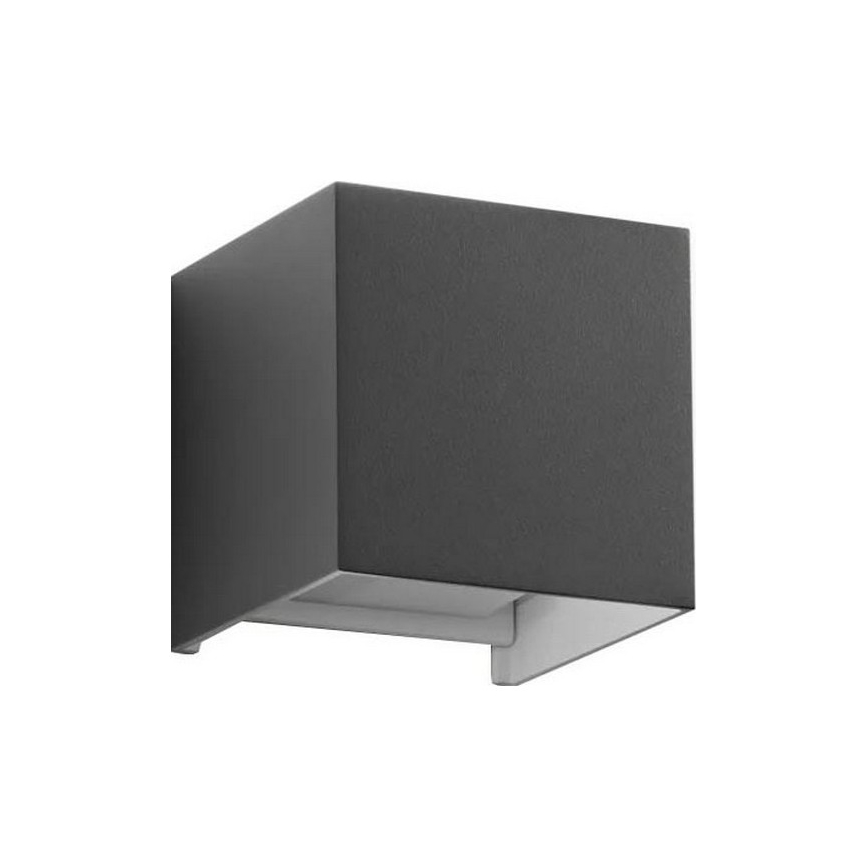 Ideal Lux - LED Kültéri fali lámpa ATOM LED/12W/230V CRI 90 IP54 antracit