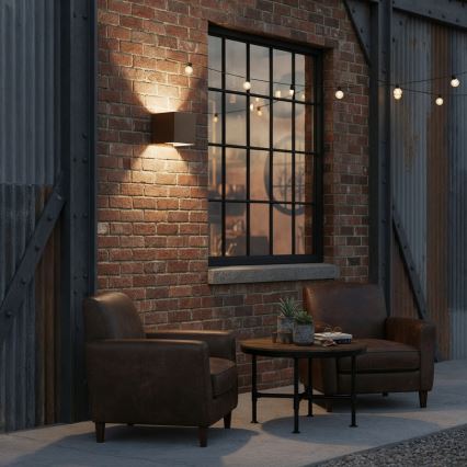 Ideal Lux - LED Kültéri fali lámpa ATOM LED/12W/230V CRI 90 IP54 barna