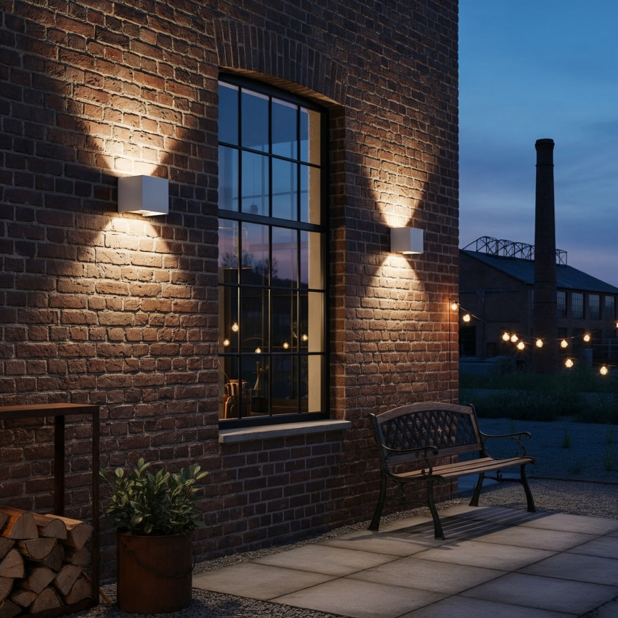 Ideal Lux - LED Kültéri fali lámpa ATOM LED/12W/230V CRI 90 IP54 fehér