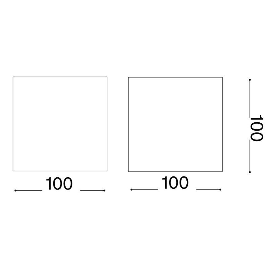 Ideal Lux - LED Kültéri fali lámpa ATOM LED/12W/230V CRI 90 IP54 fehér