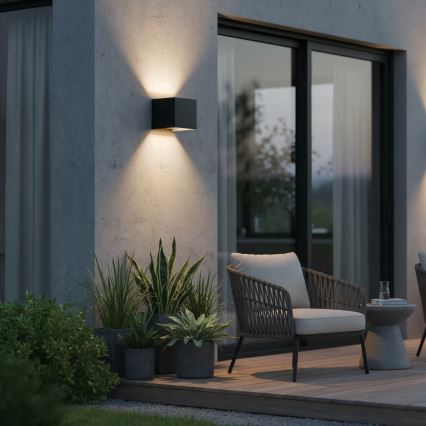 Ideal Lux - LED Kültéri fali lámpa ATOM LED/12W/230V CRI 90 IP54 fekete