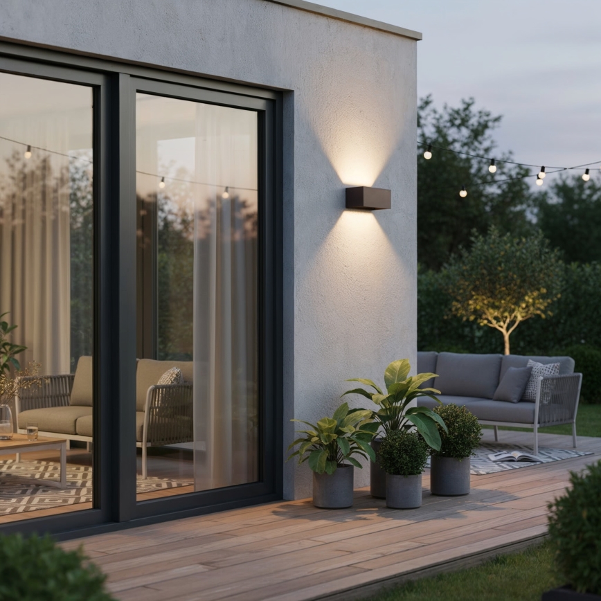 Ideal Lux - LED kültéri fali lámpa ATOM LED/25W/230V CRI 90 IP54 barna