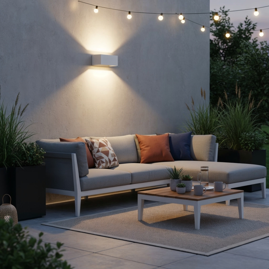 Ideal Lux - LED Kültéri fali lámpa ATOM LED/25W/230V CRI 90 IP54 fehér