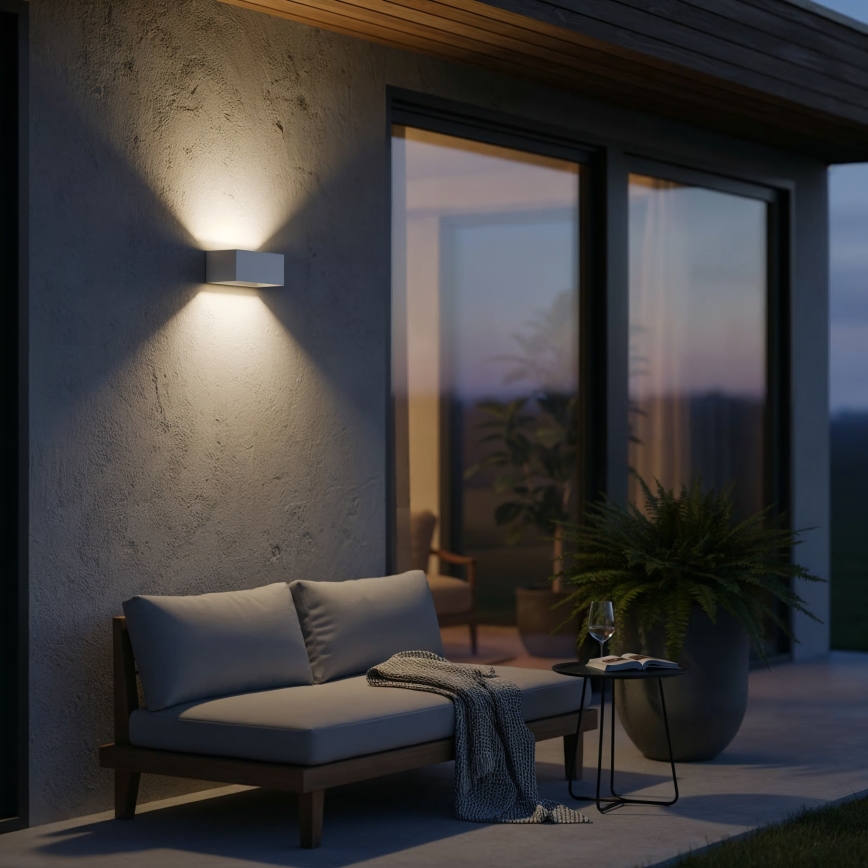 Ideal Lux - LED Kültéri fali lámpa ATOM LED/25W/230V CRI 90 IP54 fehér