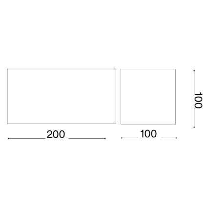 Ideal Lux - LED Kültéri fali lámpa ATOM LED/25W/230V CRI 90 IP54 fehér
