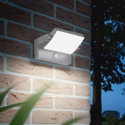 Ideal Lux - LED kültéri fali lámpatest érzékelővel SWIPE LED/21W/230V CRI 90 IP54 fehér