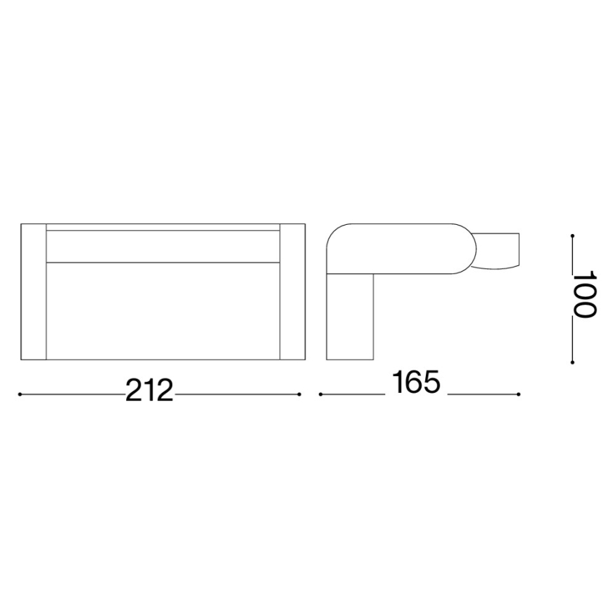 Ideal Lux - LED kültéri fali lámpa érzékelővel SWIPE LED/21W/230V CRI 90 IP54 szürke