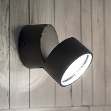 Ideal Lux - LED kültéri fali lámpa OMEGA LED/7W/230V CRI 90 IP54 fekete