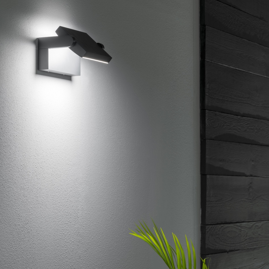 Ideal Lux - LED Kültéri fali lámpa SWIPE LED/21W/230V CRI 90 IP54 antracit