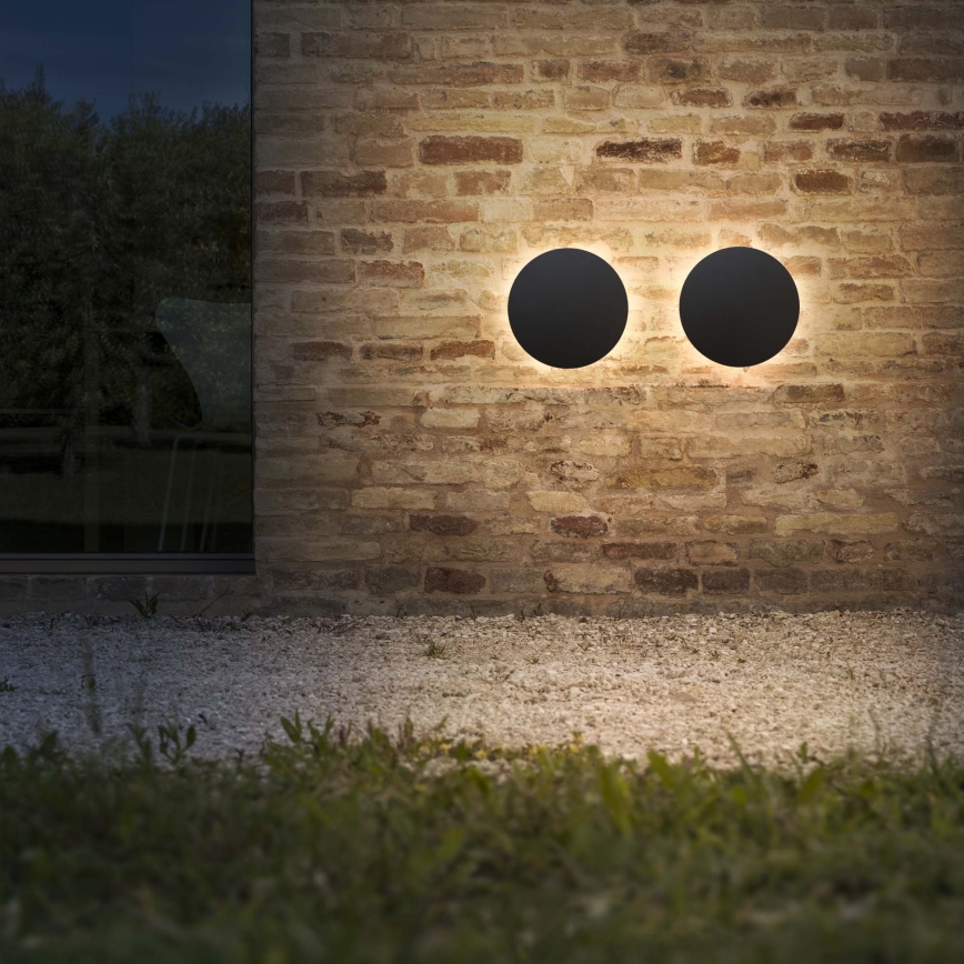 Ideal Lux - LED kültéri fali lámpatest PUNTO LED/9W/230V CRI 90 átmérő 18 cm IP54 fekete
