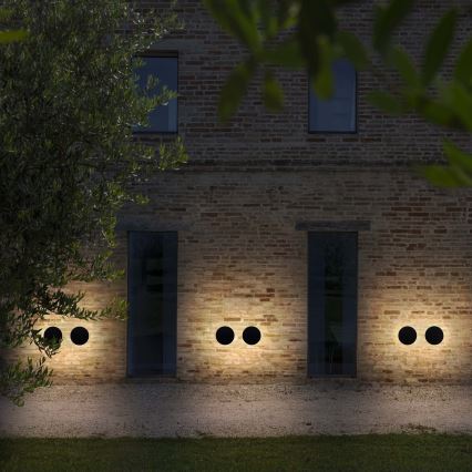 Ideal Lux - LED kültéri fali lámpatest PUNTO LED/9W/230V CRI 90 átm. 18 cm IP54 antracit