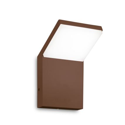 Ideal Lux - STYLE LED kültéri fali lámpatest, 8,5 W, 230 V, 3000 K, CRI 90, IP54, barna