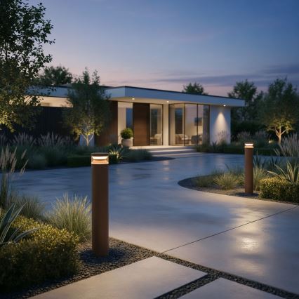 Ideal Lux - LED Kültéri lámpa BOEING LED/14W/230V 100 cm CRI 90 IP65 barna