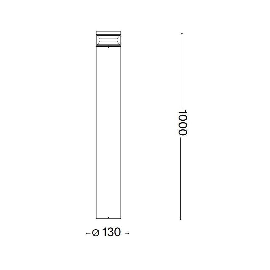 Ideal Lux - LED Kültéri lámpa BOEING LED/14W/230V 100 cm CRI 90 IP65 barna