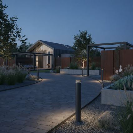 Ideal Lux - LED Kültéri lámpa BOEING LED/14W/230V 100 cm CRI 90 IP65 fekete