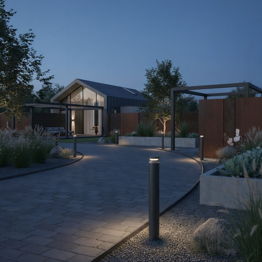 Ideal Lux - LED Kültéri lámpa BOEING LED/14W/230V 100 cm CRI 90 IP65 fekete