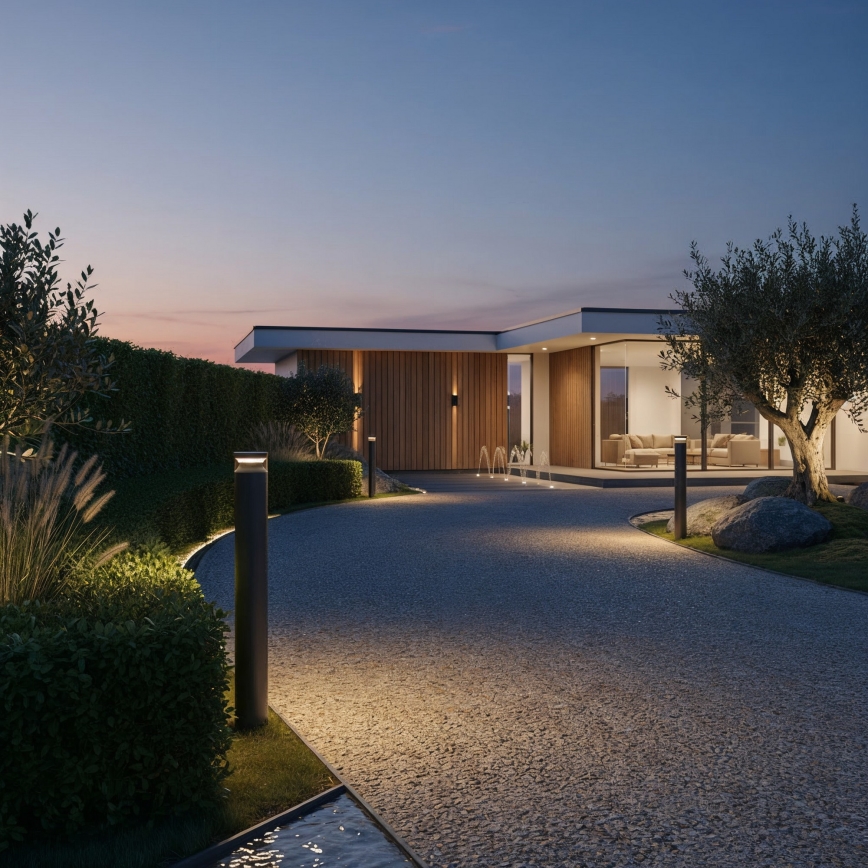 Ideal Lux - LED Kültéri lámpa BOEING LED/14W/230V 100 cm CRI 90 IP65 fekete