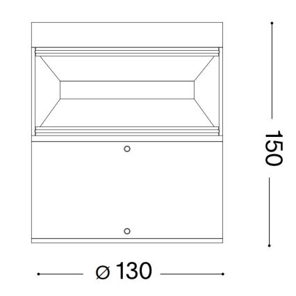 Ideal Lux - LED Kültéri lámpa BOEING LED/14W/230V 15 cm CRI 90 IP65 barna