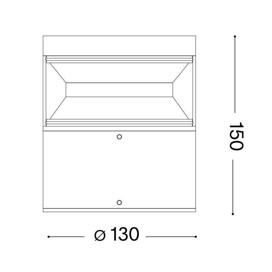 Ideal Lux - LED Kültéri lámpa BOEING LED/14W/230V 15 cm CRI 90 IP65 fekete