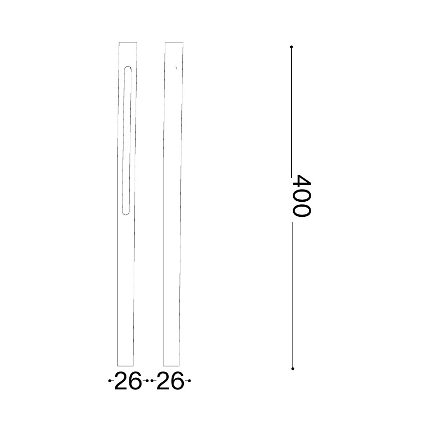 Ideal Lux - LED kültéri lámpa JEDI LED/7W/230V 40 cm CRI 90 IP65 antracit
