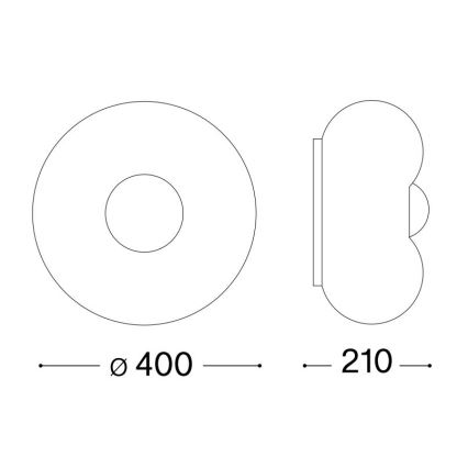 Ideal Lux - LED Mennyezeti lámpa ARIZONA 3xGX53/9W/230V átm. 40 cm fehér