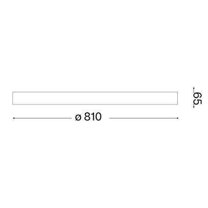 Ideal Lux - LED Mennyezeti lámpa GEMINI LED/42W/230V átm. 81 cm CRI 90 arany