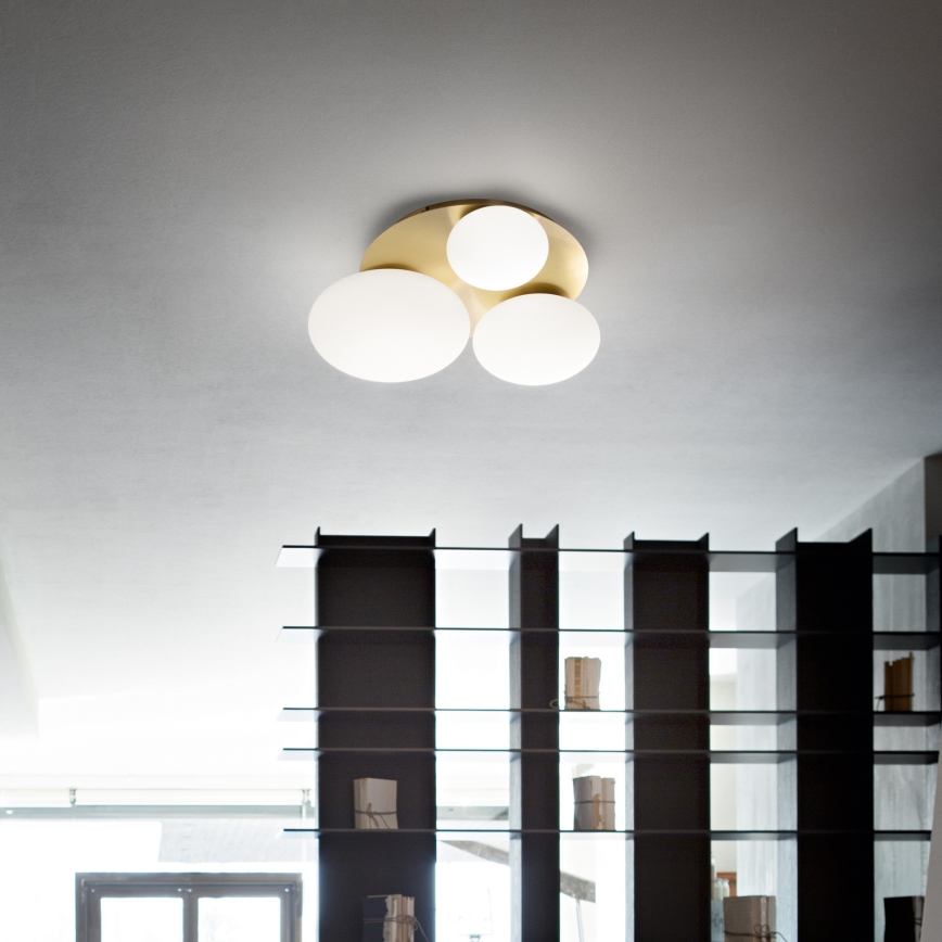 Ideal Lux - LED Mennyezeti lámpa NINFEA 3xGX53/9W/230V arany