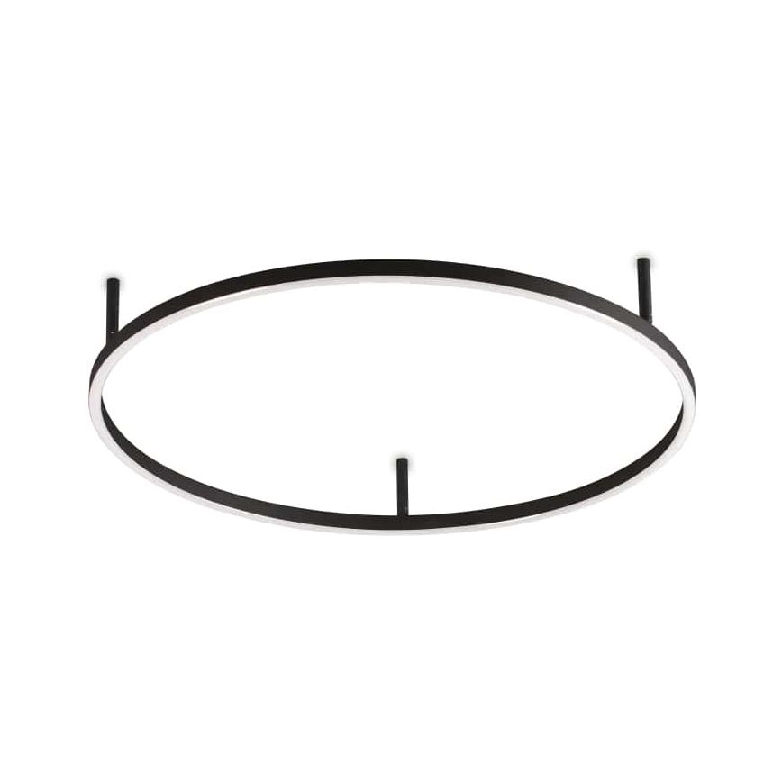 Ideal Lux - ORACLE SLIM LED mennyezeti lámpa, 37W, 230V, 3000K, CRI 90, Ø 70 cm, fekete