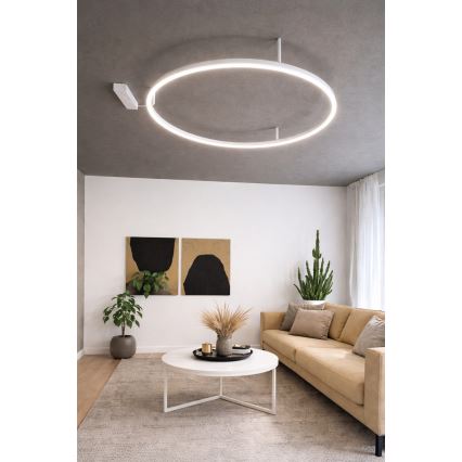 Ideal Lux - LED mennyezeti lámpatest ORACLE SLIM LED/29W/230V 4000K CRI 90 átm. 50 cm fehér