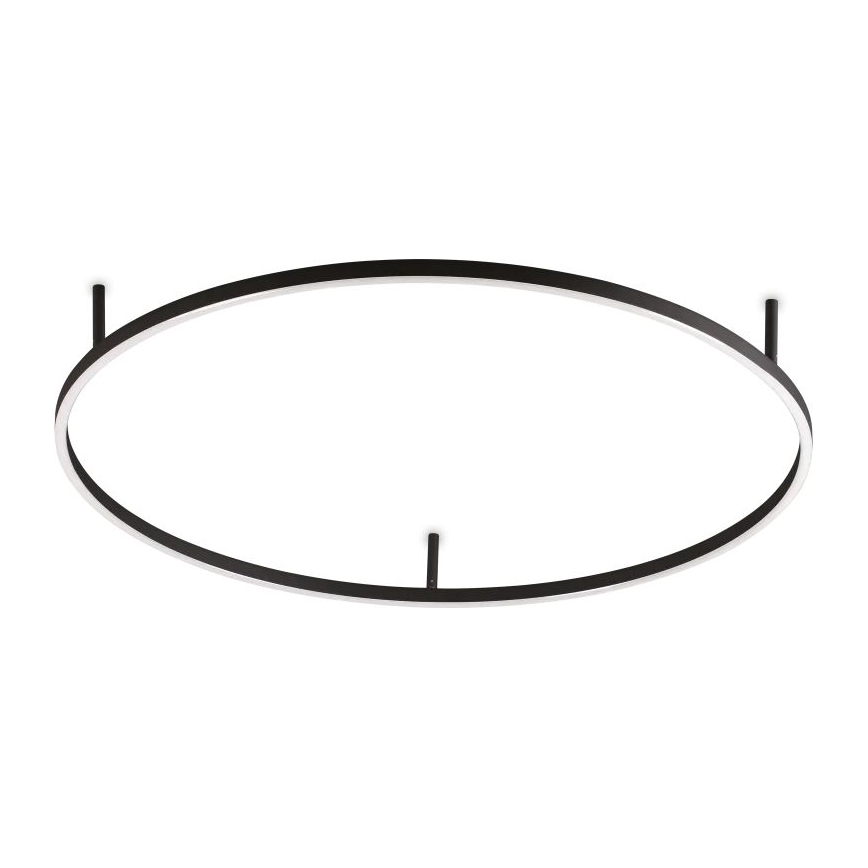 Ideal Lux - LED mennyezeti lámpatest ORACLE SLIM LED/53W/230V 4000K CRI 90 átm. 90 cm fekete