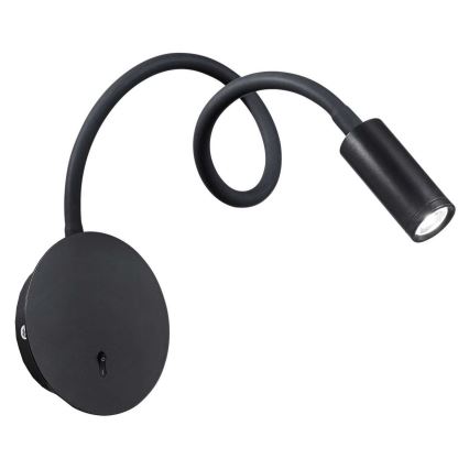 Ideal Lux - LED Rugalmas kicsi lámpa FOCUS LED/3,5W/230V CRI 90 fekete