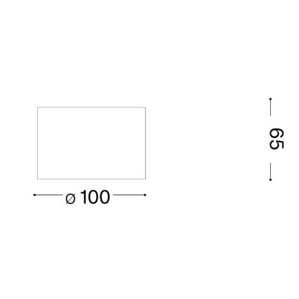 Ideal Lux - LED spotlámpa SPIKE 1xGX53/9W/230V, átmérő 10 cm, fényes króm
