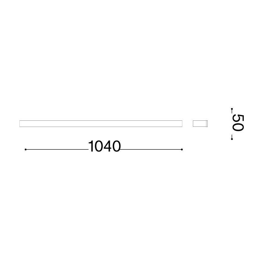 Ideal Lux - LED kültéri fali világítótest LINEA LED/20W/230V CRI 90 104 cm IP54 barna