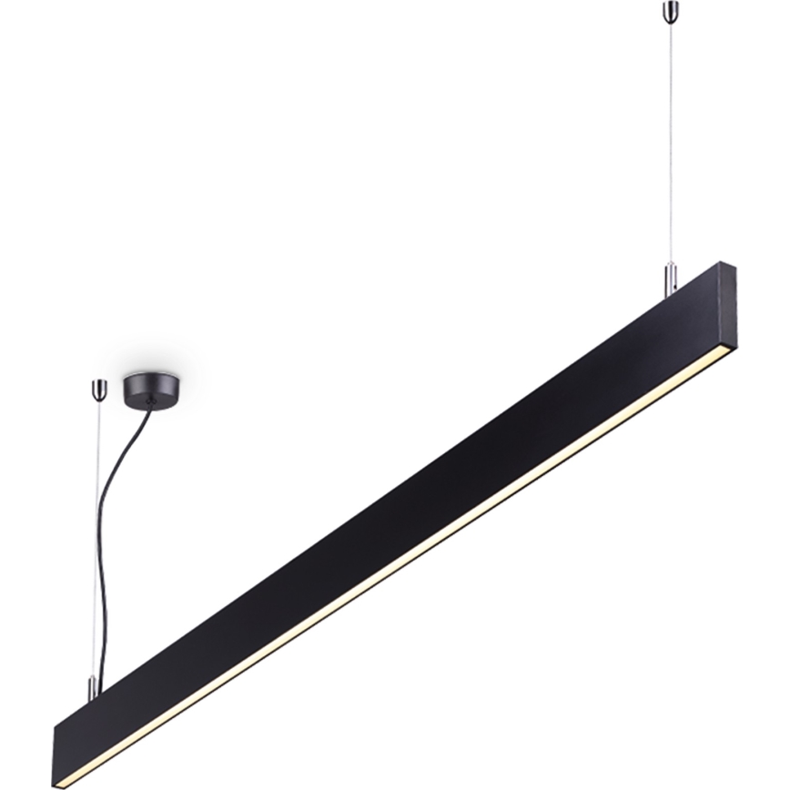 Ideal Lux - LINUS kábeles LED csillár, 32 W, 230 V, 4000 K, CRI 90, 120 cm, fekete