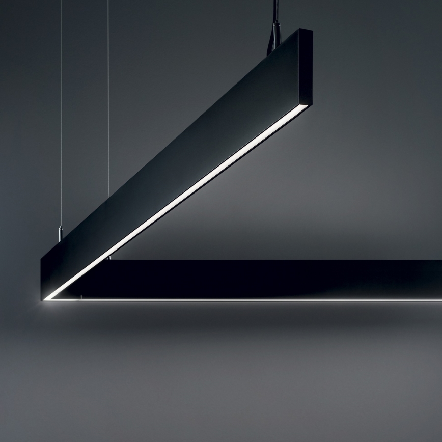 Ideal Lux - LINUS kábeles LED csillár, 32 W, 230 V, 4000 K, CRI 90, 120 cm, fekete