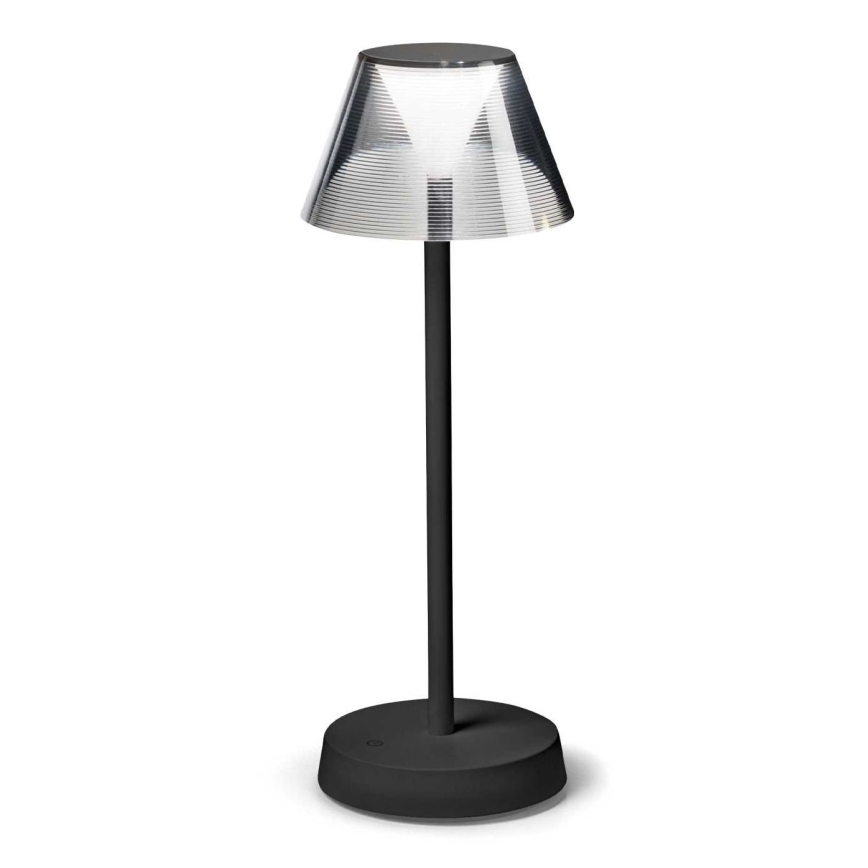 Ideal Lux - LED érintőkapcsolós dimmelhető lámpa LOLITA LED/2,8W/5V 2200 mAh IP54 fekete