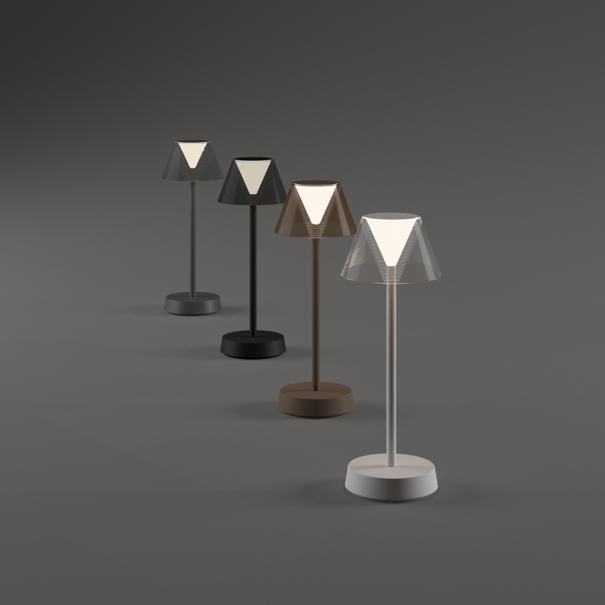 Ideal Lux - LED érintőkapcsolós dimmelhető lámpa LOLITA LED/2,8W/5V 2200 mAh IP54 barna