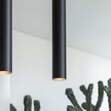Ideal Lux - LOOK LED függeszték kábellel, 1xGU10/7W/230V, CRI 90, átm. 6 cm, fekete