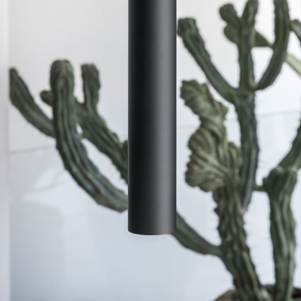 Ideal Lux - LOOK LED függeszték kábellel, 1xGU10/7W/230V, CRI 90, átm. 6 cm, fekete